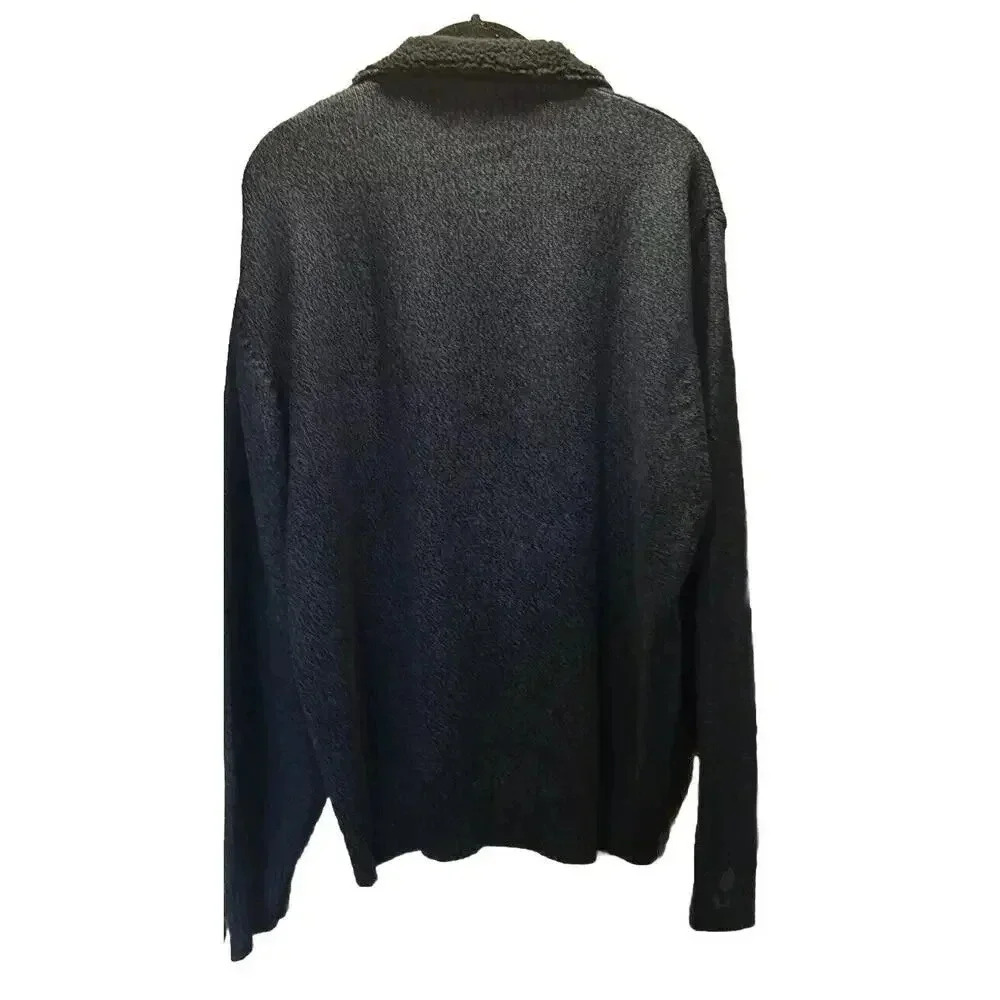 Oscar De La Renta Sweater Mens Medium Quarter Zip Pullover Cotton Ribbed - Picture 2 of 6